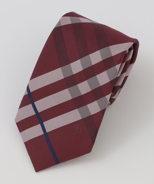 BLACK LABEL CRESTBRIDGE（ブラックレーベル・クレストブリッジ）の「サテンコンビチェックタイ（ネクタイ・メンズ・レッド系その他3/ネイビー/ブルー系その他2/ベージュ系その他5・FREE）」の10枚目の写真