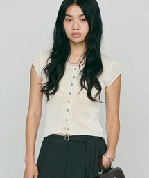 knit Button Sleeve / ニット ボタン スリーブ