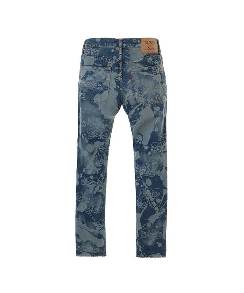 DROPPING&SKULL柄 スリムデニムパンツ（デニムパンツ）｜HYSTERIC