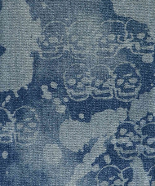 DROPPING&SKULL柄 スリムデニムパンツ（デニムパンツ）｜HYSTERIC