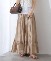 La TOTALITE | 【洗える】ローン箔加工ティアードスカート(スカート)