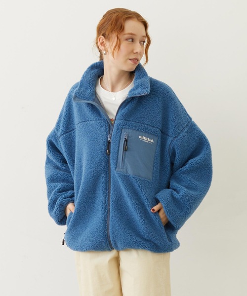 新品☆MILKFED x Lee BOA JACKET 楽天市場】【SALE／30%OFF】ALL OVER BOA ZIP JKT ジャケット