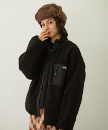 milkfed ブルゾン MILKFED.（ミルクフェド）の「BOA ZIP UP HOODED JACKET