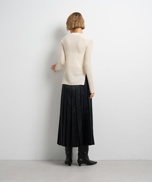 LANVIN en Bleu（ランバンオンブルー）の「シアーレースニット（ニット/セーター・レディース・レッド/ブラック/オフホワイト・38）」の13枚目の写真