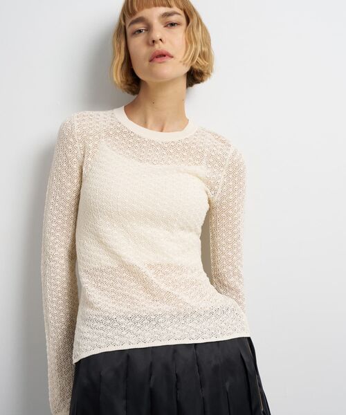 セール】シアーレースニット（ニット/セーター）｜LANVIN en Bleu