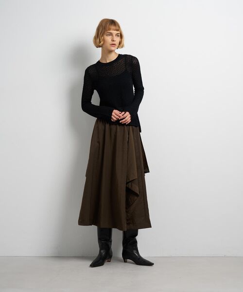 LANVIN en Bleu（ランバンオンブルー）の「シアーレースニット（ニット/セーター・レディース・レッド/ブラック/オフホワイト・38）」の18枚目の写真