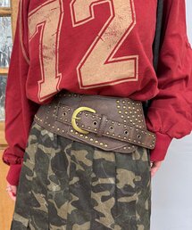 スタッズワイドウエスタンベルト