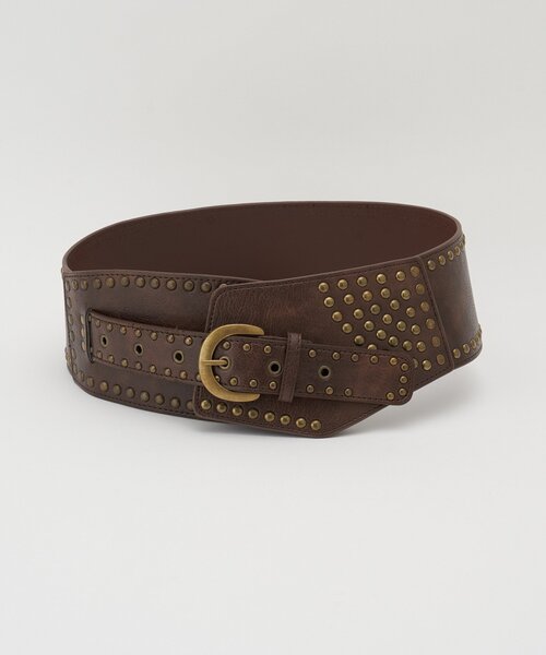 CIAOPANIC(チャオパニック)の「スタッズワイドウエスタンベルト(ベルト・レディース・ブラック/ブラウン・FREE)」の8枚目の写真