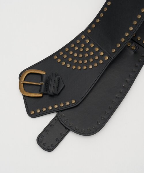 CIAOPANIC(チャオパニック)の「スタッズワイドウエスタンベルト(ベルト・レディース・ブラック/ブラウン・FREE)」の11枚目の写真