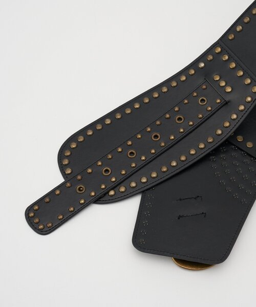 CIAOPANIC(チャオパニック)の「スタッズワイドウエスタンベルト(ベルト・レディース・ブラック/ブラウン・FREE)」の12枚目の写真