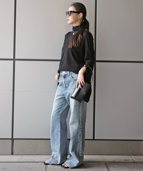 NEEDBY heritage(ニードバイヘリテージ)の「【NEEDBY heritage/ニードバイヘリテージ】別注Flare Fit Denim(デニムパンツ・レディース・ブルー・27/26/25/24)」の6枚目の写真