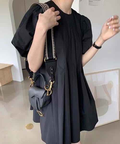 gossip!ロサンゼルス(ゴシップロサンゼルス)の「タックワンピース(ワンピース・レディース・ブラック・FREE)」の6枚目の写真