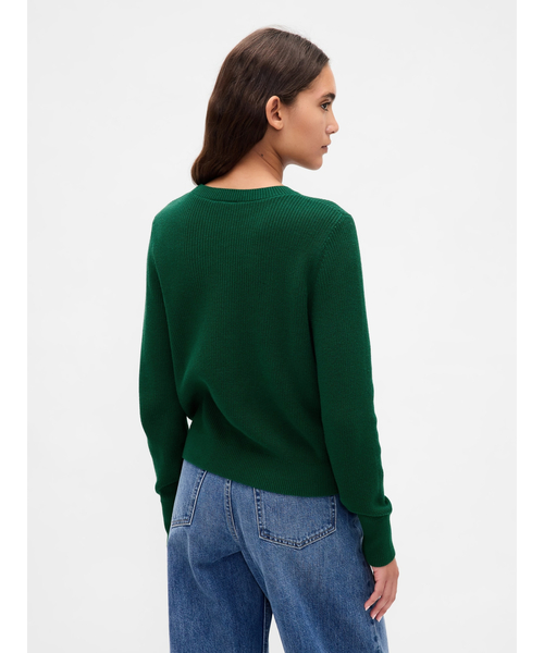 GAP（ギャップ）の「GAPロゴ インターシャセーター（ニット/セーター・レディース・グリーン/ホワイト/ブラック/レッド・XS/S/M/L/XL/XXS）」の7枚目の写真