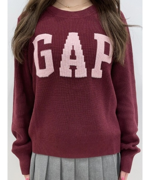 GAP（ギャップ）の「GAPロゴ インターシャセーター（ニット/セーター・レディース・グリーン/ホワイト/ブラック/レッド・XS/S/M/L/XL/XXS）」の4枚目の写真
