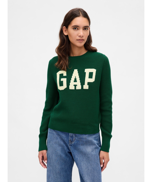 GAP（ギャップ）の「GAPロゴ インターシャセーター（ニット/セーター・レディース・グリーン/ホワイト/ブラック/レッド・XS/S/M/L/XL/XXS）」の10枚目の写真