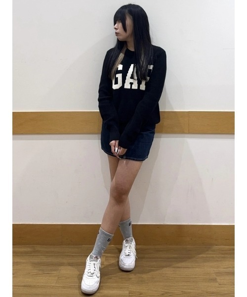 GAP（ギャップ）の「GAPロゴ インターシャセーター（ニット/セーター・レディース・グリーン/ホワイト/ブラック/レッド・XS/S/M/L/XL/XXS）」の12枚目の写真