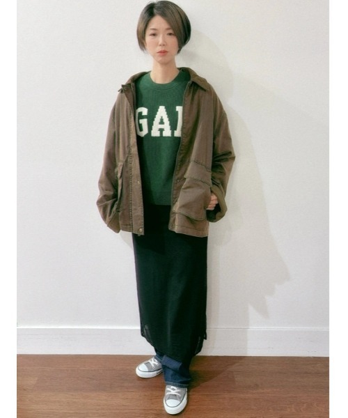 GAP（ギャップ）の「GAPロゴ インターシャセーター（ニット/セーター・レディース・グリーン/ホワイト/ブラック/レッド・XS/S/M/L/XL/XXS）」の17枚目の写真