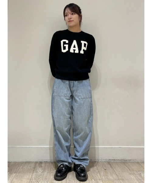 GAP（ギャップ）の「GAPロゴ インターシャセーター（ニット/セーター・レディース・グリーン/ホワイト/ブラック/レッド・XS/S/M/L/XL/XXS）」の21枚目の写真