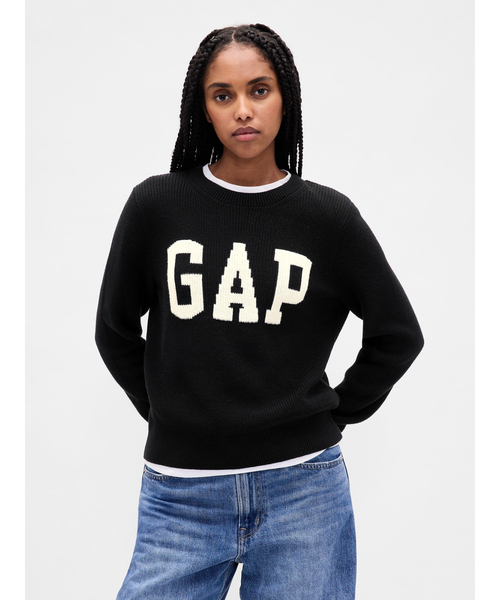 GAP（ギャップ）の「GAPロゴ インターシャセーター（ニット/セーター・レディース・グリーン/ホワイト/ブラック/レッド・XS/S/M/L/XL/XXS）」の19枚目の写真