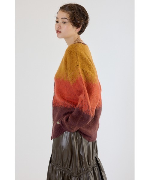 RODEO CROWNS WIDE BOWL(ロデオクラウンズワイドボウル)の「アソートシャギーニットカーディガン(カーディガン/ボレロ・レディース・ホワイト系その他/ブルー系その他/グリーン系その他/グレー系その他/オレンジ系その他・MEDIUM/LARGE)」の14枚目の写真