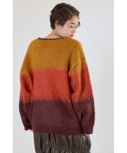 RODEO CROWNS WIDE BOWL(ロデオクラウンズワイドボウル)の「アソートシャギーニットカーディガン(カーディガン/ボレロ・レディース・ホワイト系その他/ブルー系その他/グリーン系その他/グレー系その他/オレンジ系その他・MEDIUM/LARGE)」の15枚目の写真