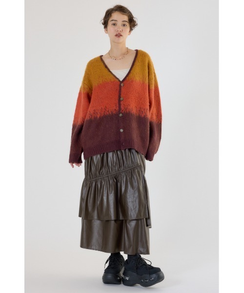 RODEO CROWNS WIDE BOWL(ロデオクラウンズワイドボウル)の「アソートシャギーニットカーディガン(カーディガン/ボレロ・レディース・ホワイト系その他/ブルー系その他/グリーン系その他/グレー系その他/オレンジ系その他・MEDIUM/LARGE)」の16枚目の写真
