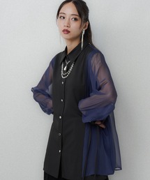 HARE | シアーキリカエデザインシャツ(HARE)(シャツ/ブラウス)