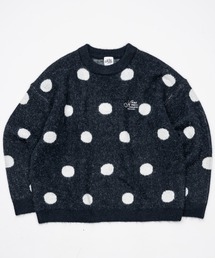 kaoyorinakami ニット　白 kaoyorinakami セーター ニット face jacquard knit/ フェイス