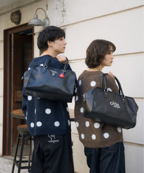 kaoyorinakami（カオヨリナカミ）の「dot logo knit / ドットロゴニット（ニット/セーター・メンズ・ブラウン/ネイビー・SMALL/MEDIUM/LARGE/X-LARGE）」の15枚目の写真
