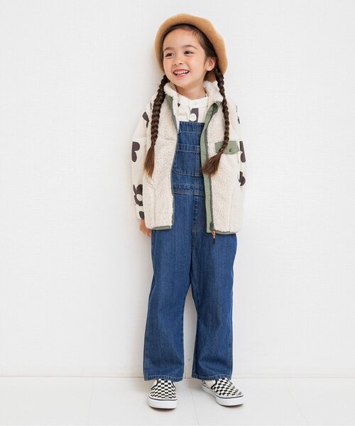 BREEZE（ブリーズ）の「【リンク/ジュニア対応】ノーカラーシャツ（シャツ/ブラウス・キッズ・オフホワイト/ブラック/アイボリー/ストライプ・130/120/110/100/90/140/80）」の8枚目の写真