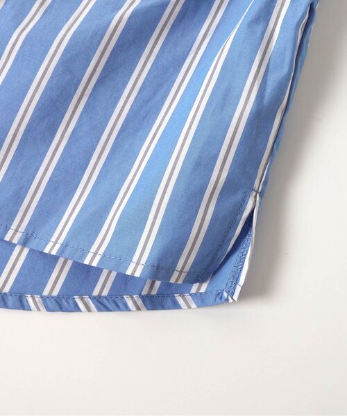 BREEZE（ブリーズ）の「【リンク/ジュニア対応】ノーカラーシャツ（シャツ/ブラウス・キッズ・オフホワイト/ブラック/アイボリー/ストライプ・130/120/110/100/90/140/80）」の19枚目の写真