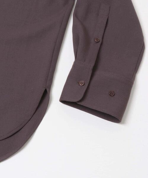 URBAN RESEARCH ROSSO WOMEN（アーバンリサーチ　ロッソ）の「イージーケアウーステッドシャツ（シャツ/ブラウス・レディース・ネイビー/バーガンディー・FREE）」の10枚目の写真