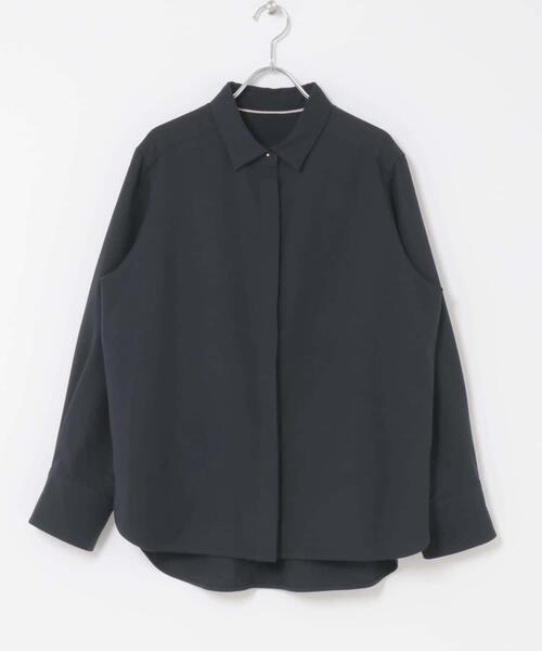 URBAN RESEARCH ROSSO WOMEN（アーバンリサーチ　ロッソ）の「イージーケアウーステッドシャツ（シャツ/ブラウス・レディース・ネイビー/バーガンディー・FREE）」の21枚目の写真