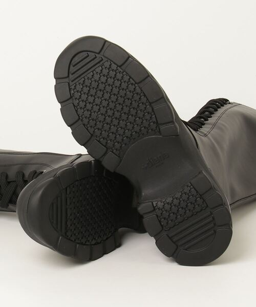 +diana（プラスダイアナ）の「【軽量】レースアップロングブーツ（ブーツ・レディース・ブラック/アイボリー・22.0cm/22.5cm/23.0cm/23.5cm/24.0cm/24.5cm/25.0cm/21.5cm/25.5cm）」の3枚目の写真