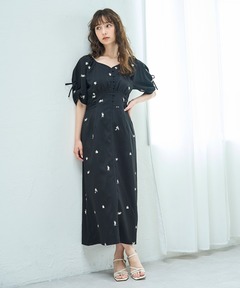 セール】【LEJA】ティアードフリルスリーブレイヤードパール