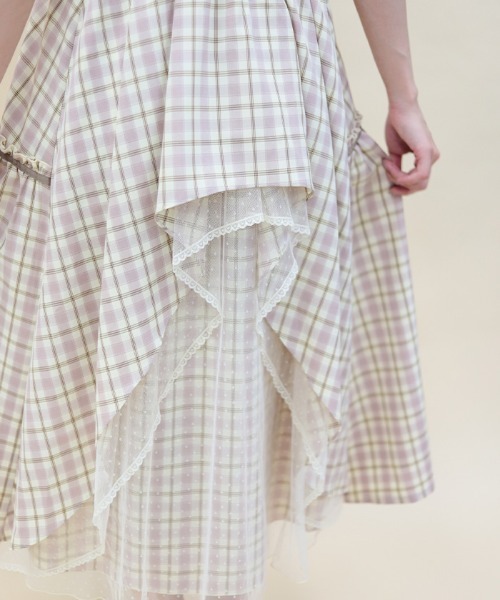 axes femme POETIQUE（アクシーズファムポエティック）の「バックフリルロングワンピース（ワンピース・レディース・ピンク/クリーム/ブラック・MEDIUM）」の11枚目の写真