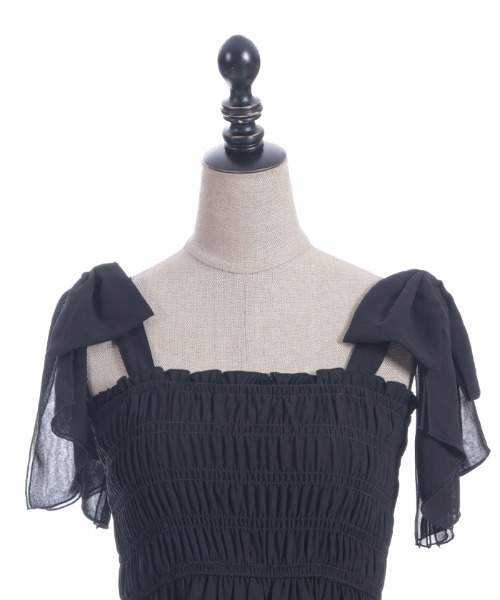 axes femme POETIQUE（アクシーズファムポエティック）の「バックフリルロングワンピース（ワンピース・レディース・ピンク/クリーム/ブラック・MEDIUM）」の20枚目の写真