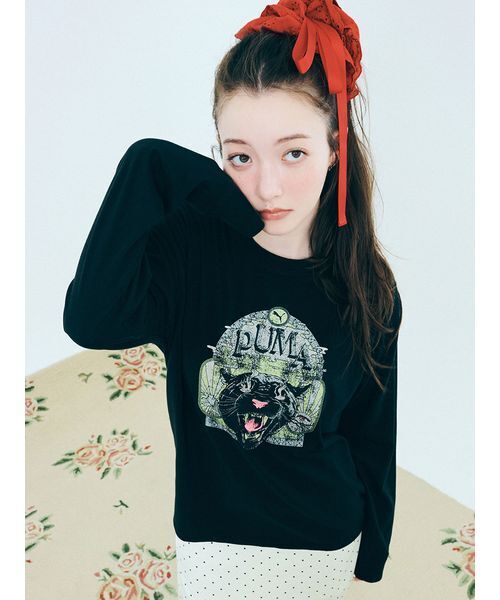 LILY BROWN(リリーブラウン)の「【LILY BROWN×PUMA】バリエプリントロングスリーブTシャツ(Tシャツ/カットソー・レディース・C/A/B・F)」の3枚目の写真