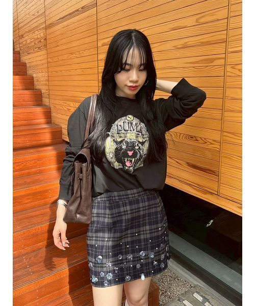 LILY BROWN(リリーブラウン)の「【LILY BROWN×PUMA】バリエプリントロングスリーブTシャツ(Tシャツ/カットソー・レディース・C/A/B・F)」の5枚目の写真
