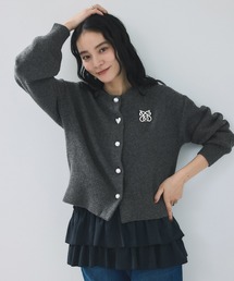 VIS | ハートアソートパール釦ラメミックスカーディガン/イージーケア(カーディガン/ボレロ)