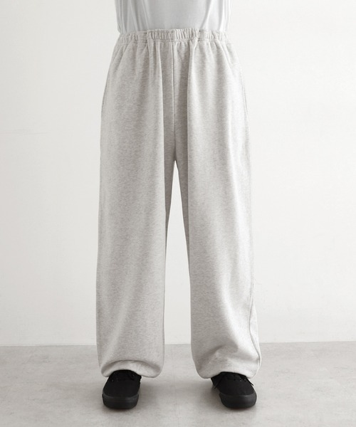 ANME（アンメ）の「ワンポイントロゴ刺繍スウェットパンツ（スウェットパンツ・レディース・オフホワイト/ブラック/オートミール/ブラウン・M/XXL/XL/L）」の11枚目の写真
