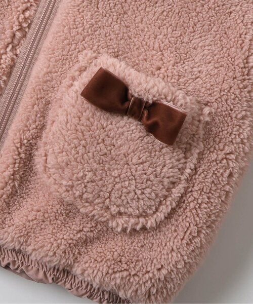 apres les cours（アプレレクール）の「【WEB限定/2WAY】ペプラムリバーシブルアウター（ダウンジャケット/コート・キッズ・ピンク/アイボリー/ブラック・130/120/110/100/90/80/140）」の14枚目の写真