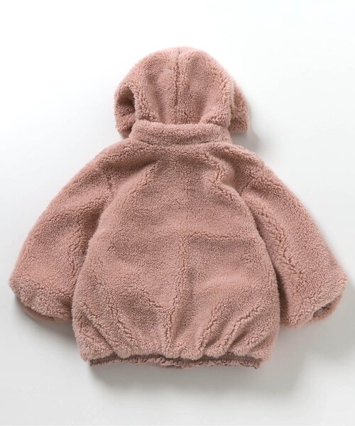 apres les cours（アプレレクール）の「【WEB限定/2WAY】ペプラムリバーシブルアウター（ダウンジャケット/コート・キッズ・ピンク/アイボリー/ブラック・130/120/110/100/90/80/140）」の21枚目の写真