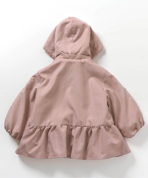 apres les cours（アプレレクール）の「【WEB限定/2WAY】ペプラムリバーシブルアウター（ダウンジャケット/コート・キッズ・ピンク/アイボリー/ブラック・130/120/110/100/90/80/140）」の9枚目の写真