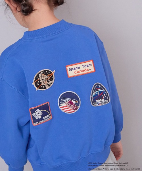 LOWRYS FARM（ローリーズファーム）の「ＮＡＳＡワッペンスウェット　593056（スウェット・キッズ・ブラック/ブルー/グレー・120cm/150cm/140cm/130cm/110cm）」の13枚目の写真