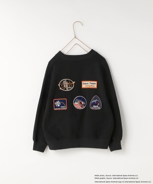 LOWRYS FARM（ローリーズファーム）の「ＮＡＳＡワッペンスウェット　593056（スウェット・キッズ・ブラック/ブルー/グレー・120cm/150cm/140cm/130cm/110cm）」の18枚目の写真