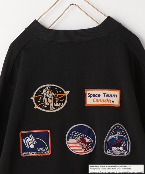 LOWRYS FARM（ローリーズファーム）の「ＮＡＳＡワッペンスウェット　593056（スウェット・キッズ・ブラック/ブルー/グレー・120cm/150cm/140cm/130cm/110cm）」の19枚目の写真