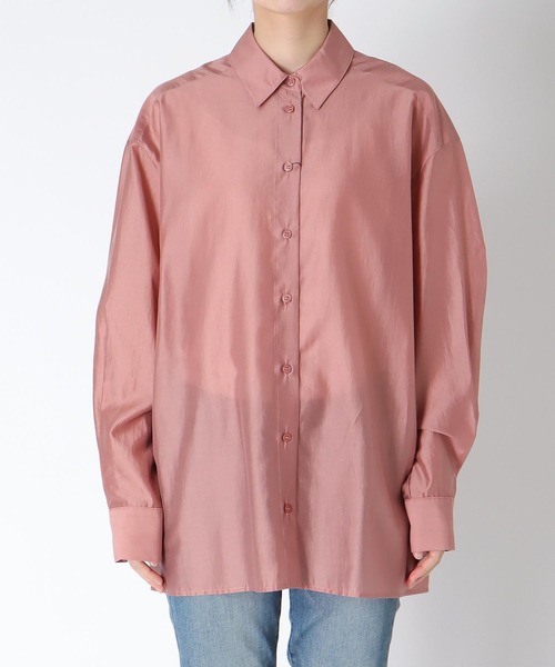 Jines（ジネス）の「ビスチェレイヤード2WAYシャツ（シャツ/ブラウス・レディース・グレー/ブラウン/ピンク・38）」の12枚目の写真