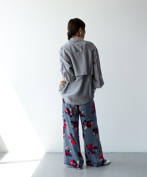 Jines（ジネス）の「ビスチェレイヤード2WAYシャツ（シャツ/ブラウス・レディース・グレー/ブラウン/ピンク・38）」の17枚目の写真