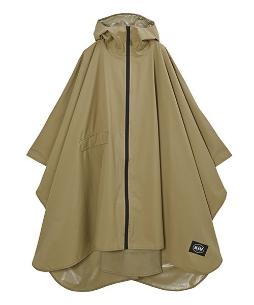 KiU（キウ）の「KiU キウ レインポンチョ 2ND（レインコート/ポンチョ・レディース・その他/その他4/カーキ/ブラック/アニマル/その他3/その他2/その他1/ライトグレー/レインボー/レオパード・FREE）」の12枚目の写真